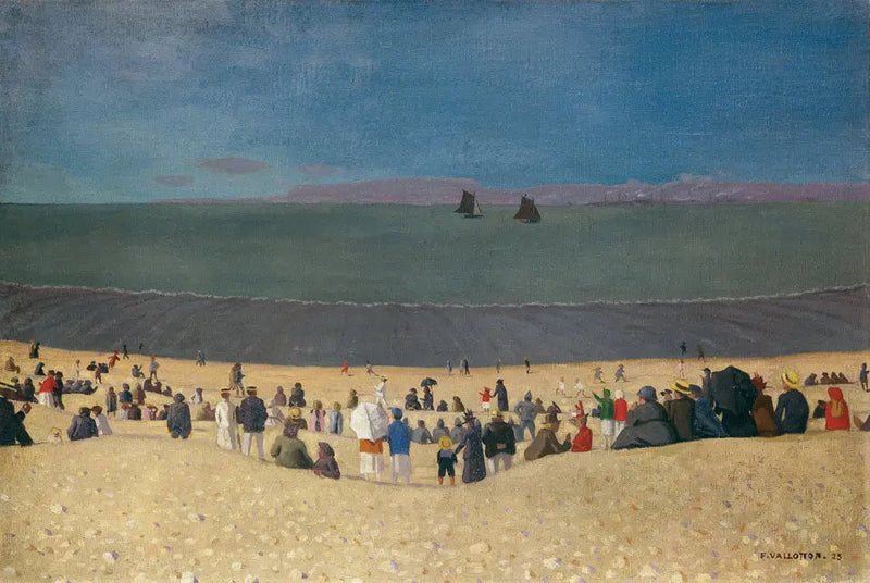 앙퓔르 해변 - 펠릭스 발로통

Source:
La plage à Honfleur - Félix Vallotton