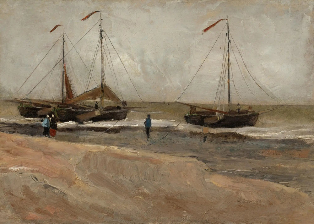La plage de Scheveningen - Vincent van Gogh image 1 copie peinte à la main à l’huile