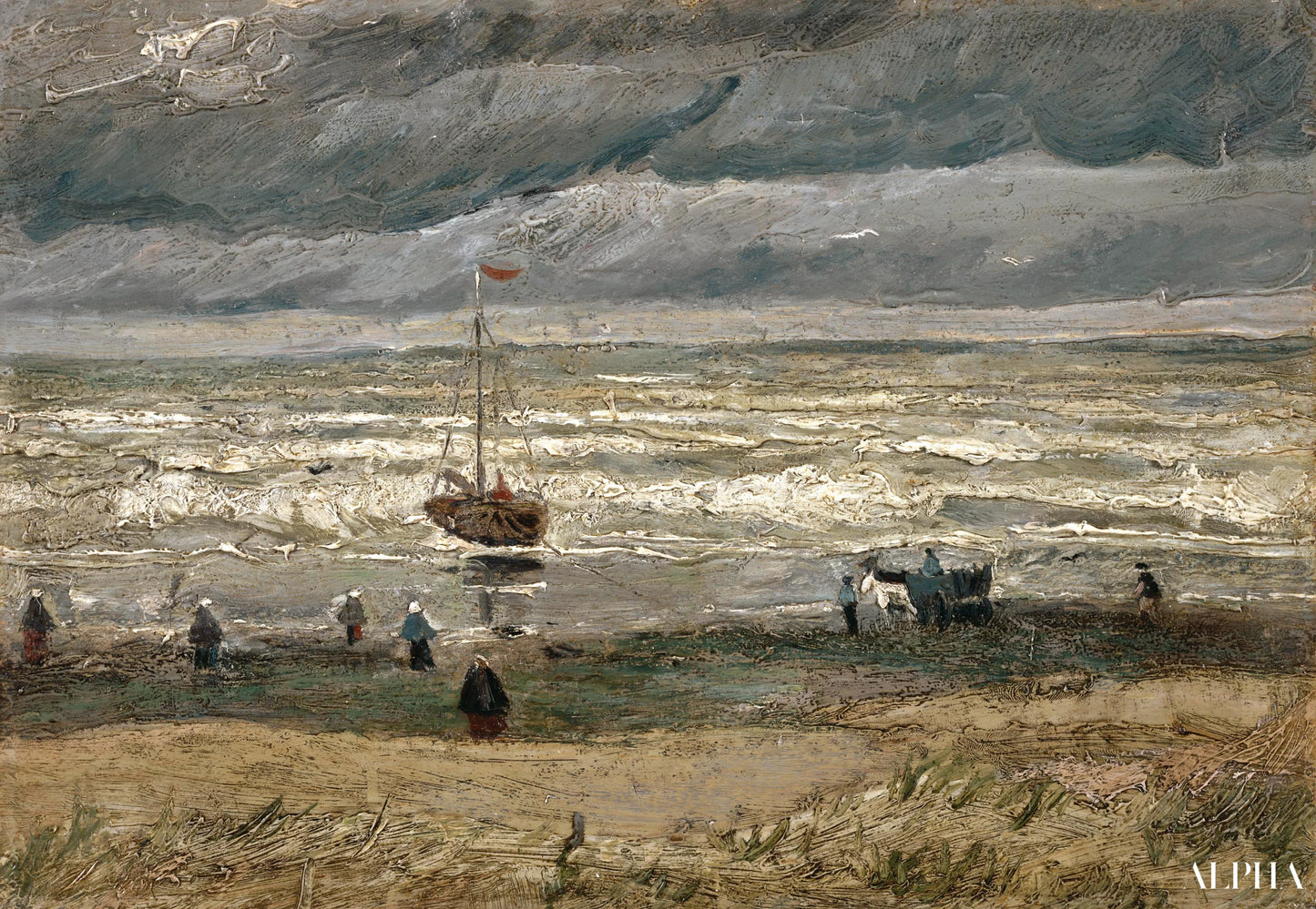 La plage de Schéveningue - Van Gogh - Reproductions de tableaux et peintures haut de gamme