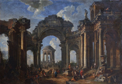 La Prédication d’un apôtre dans des ruines d’architecture d’ordre dorique - Giovanni Paolo Panini - Alpha Reproduction