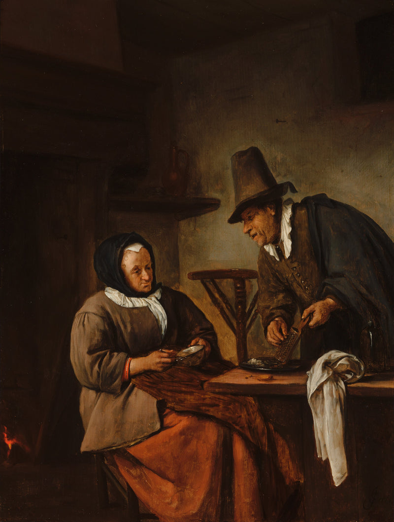 La préparation du chaudeau - Jan Steen