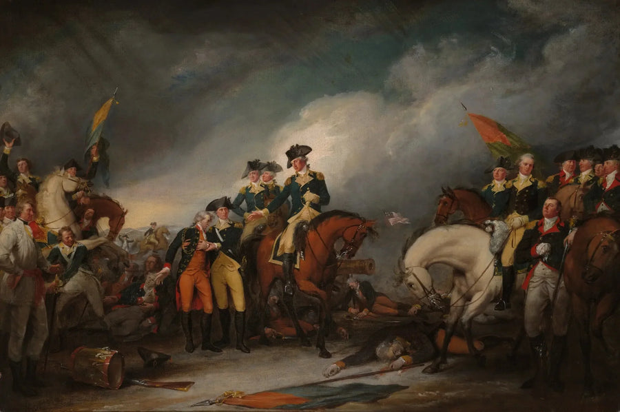 트렌턴에서 헤소이족의 포위, 1776년 12월 26일 - 존 트럼벌

Source:
La prise des Hessois à Trenton, le 26 décembre 1776 - John Trumbull