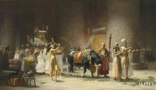 La procession du taureau Apis - Frederick Arthur Bridgman - Reproductions de tableaux et peintures haut de gamme