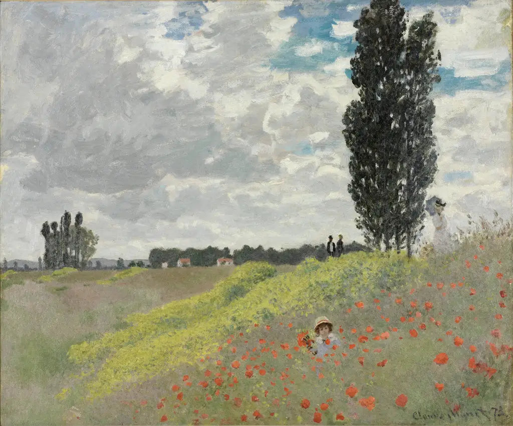 Reproduction du tableau « La Promenade dans les prairies à Argenteuil - Claude Monet » par Alpha Reproduction en peinture à l’huile