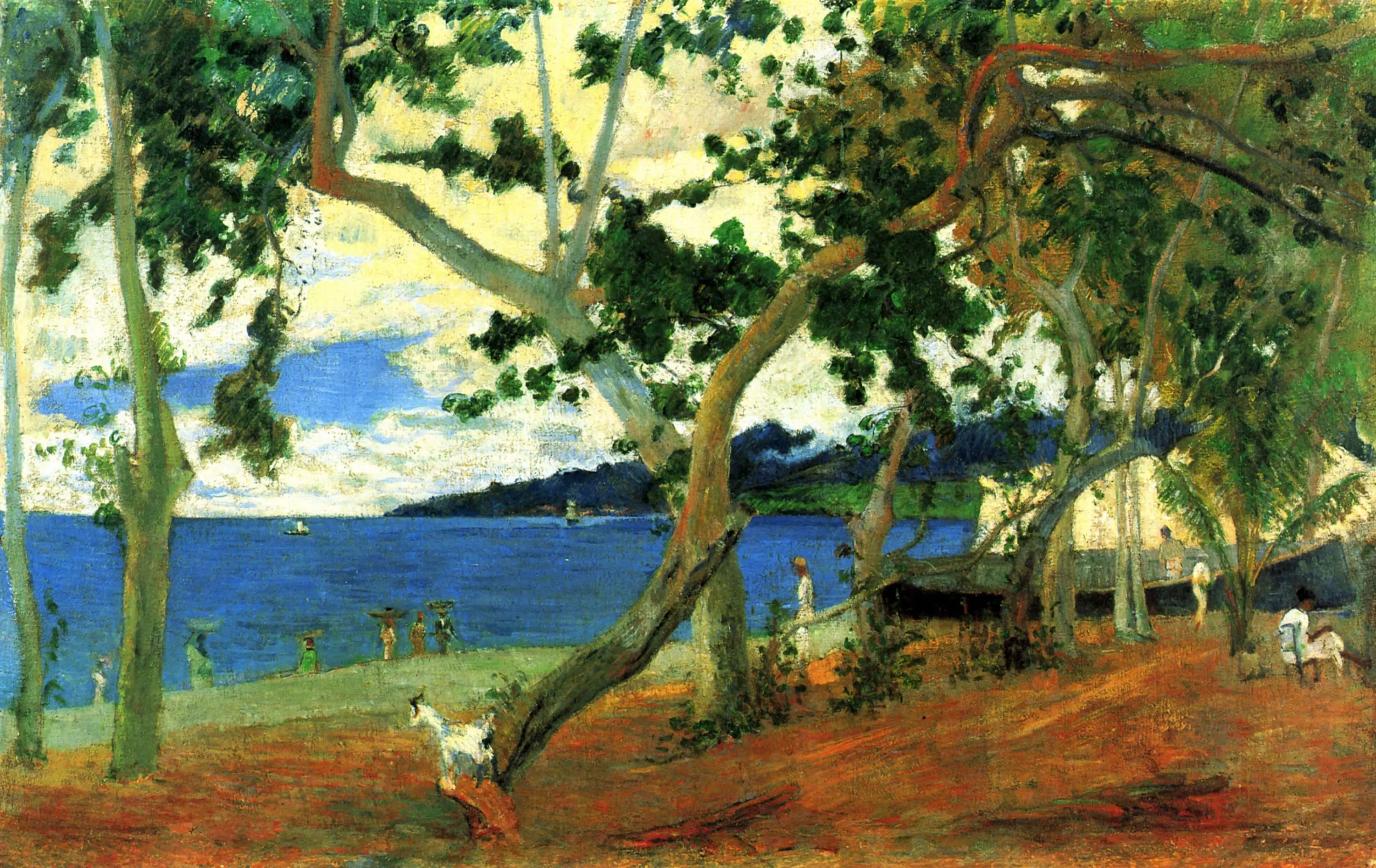 Reproduction du tableau « La Rade de Saint-Pierre vue de l'anse Turin - Paul Gauguin » par Alpha Reproduction en peinture à l’huile