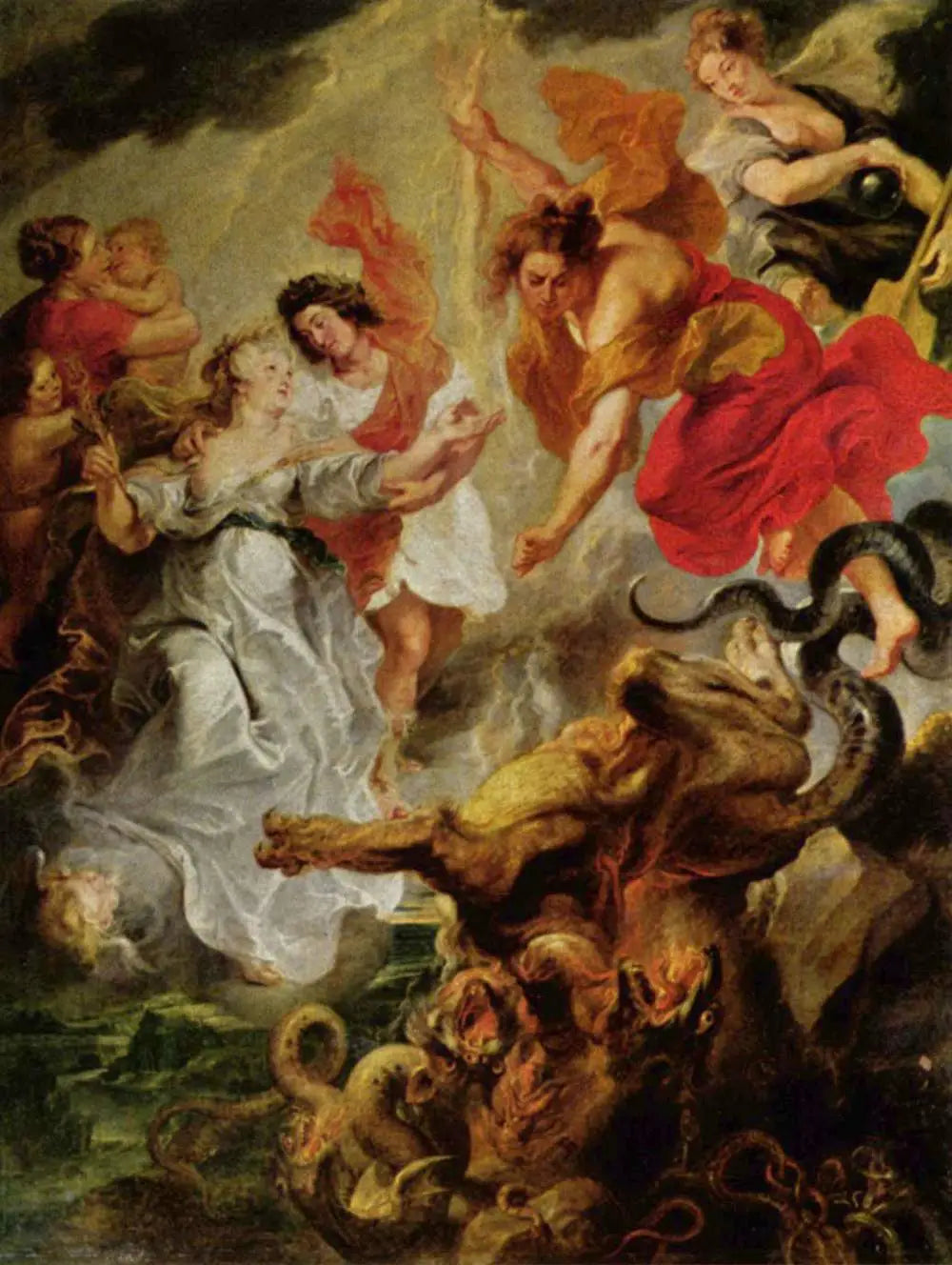 La Réconciliation de la reine et de son fils après la mort du connetable le 15 décembre 1621 - Peter Paul Rubens image 1 copie peinte à la main à l’huile