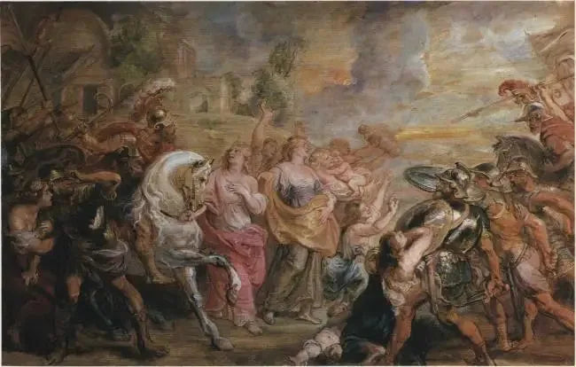 로마인과 사빈인들의 화해, 1639-1640 - 피터 폴 루벤스