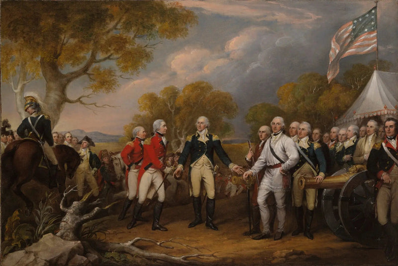1777년 10월 16일 사라토가에서 버고인 장군의 항복 - 존 트럼벌

Source:
La reddition du général Burgoyne à Saratoga, le 16 octobre 1777 - John Trumbull