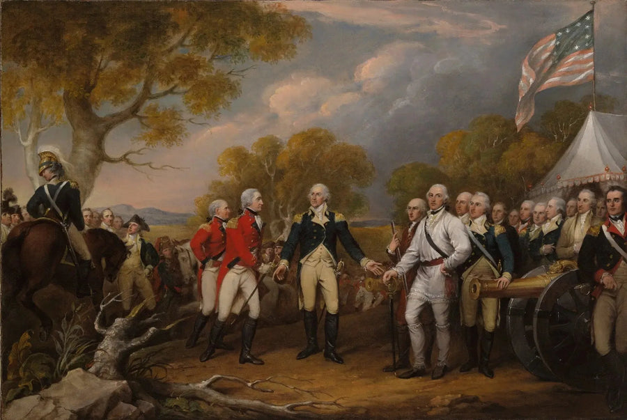 1777년 10월 16일 사라토가에서 버고인 장군의 항복 - 존 트럼벌

Source:
La reddition du général Burgoyne à Saratoga, le 16 octobre 1777 - John Trumbull