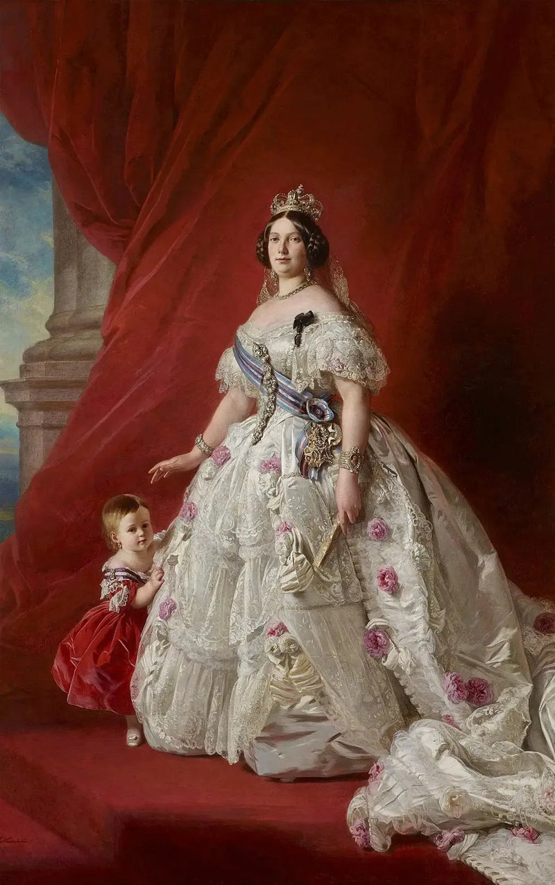 이자벨 2세 여왕과 아스투리아스 공주 - 프란츠 자베르 윈터할터

Source:
La reine Isabelle II avec la princesse des Asturies - Franz Xaver Winterhalter