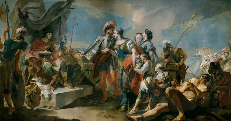 여왕 제노비에가 황제 아우렐리우스 앞에 서다 - 조반니 바티스타 티에폴로

Source:
La Reine Zénobie devant l'Empereur Aurélien - Giovanni Battista Tiepolo