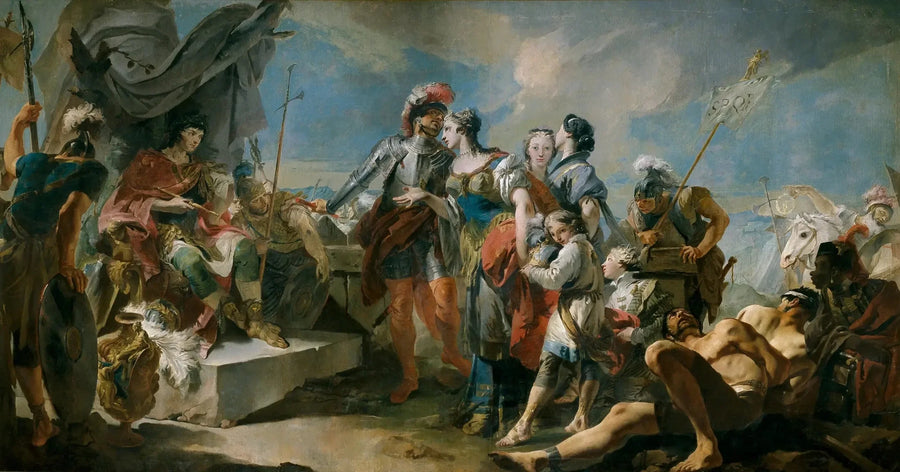 여왕 제노비에가 황제 아우렐리우스 앞에 서다 - 조반니 바티스타 티에폴로

Source:
La Reine Zénobie devant l'Empereur Aurélien - Giovanni Battista Tiepolo