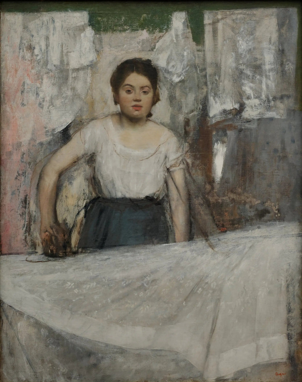 La repasseuse - Edgar Degas image 1 copie de tableau peinte à la main