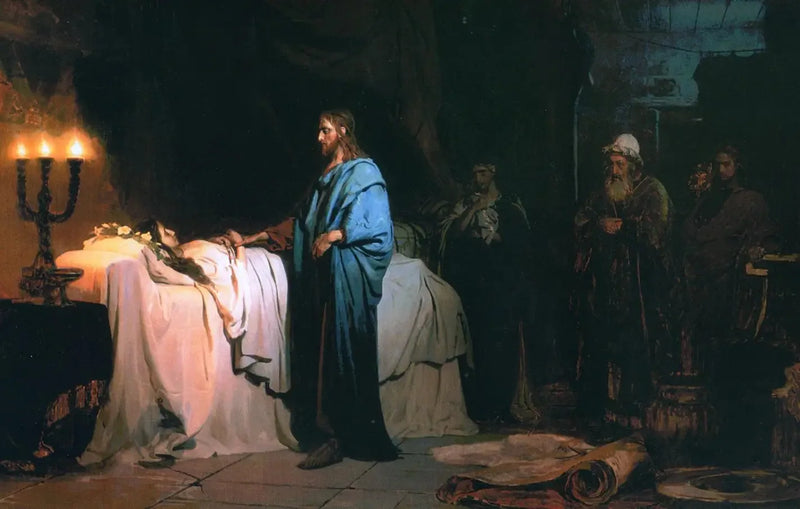 야이루의 딸의 부활 - 일리야 레핀

Source:
La résurrection de la fille de Jaïrus - Ilya Repin