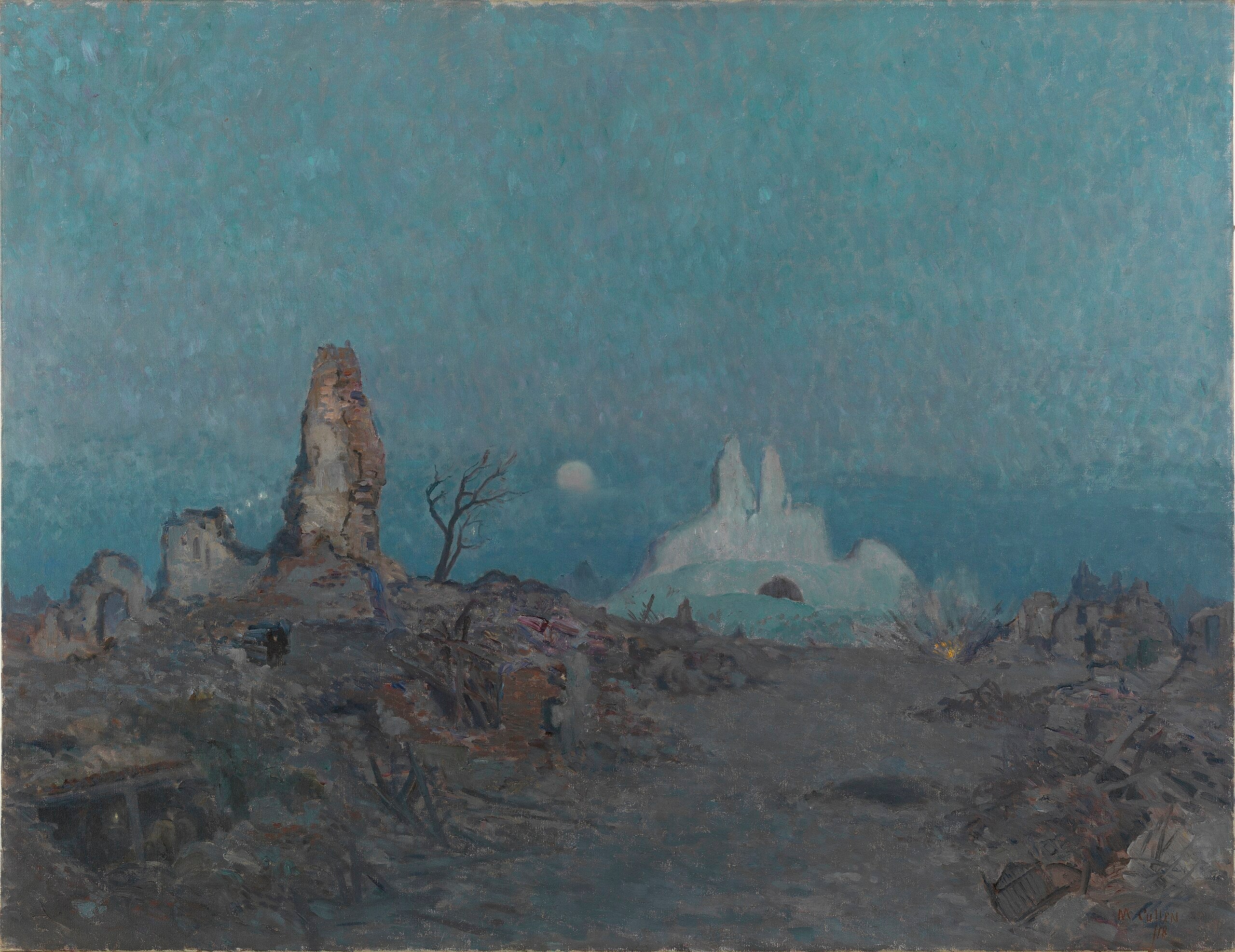 La route en contrebas, Hangard - Maurice Galbraith Cullen image 1 reproduction artisanale de tableau