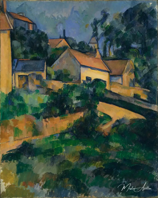 La Route tournante à Montgeroult - Paul Cézanne - Reproductions de tableaux et peintures haut de gamme