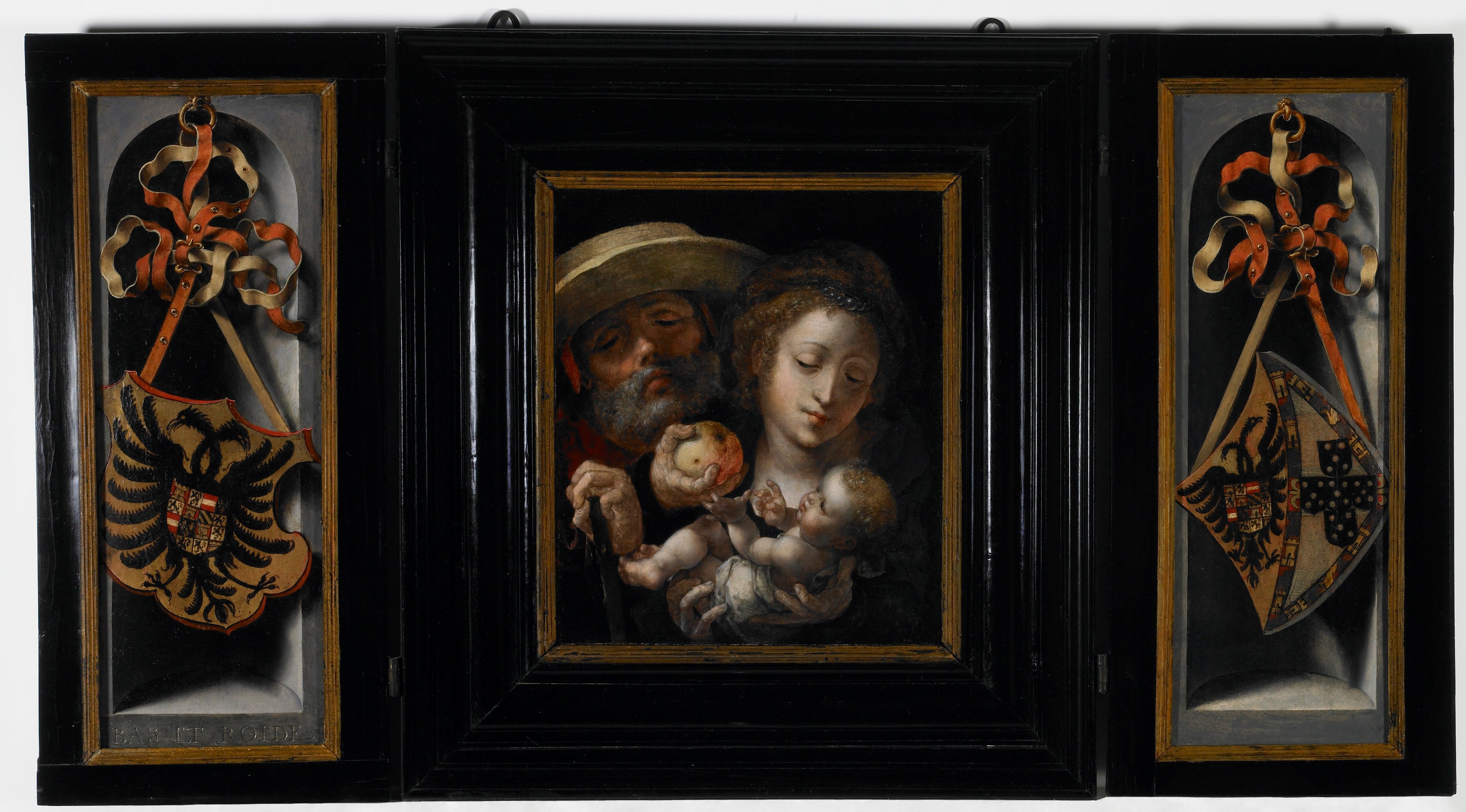 La Sainte Famille avec les armoiries de Charles... - Jan Gossaert - Alpha Reproduction