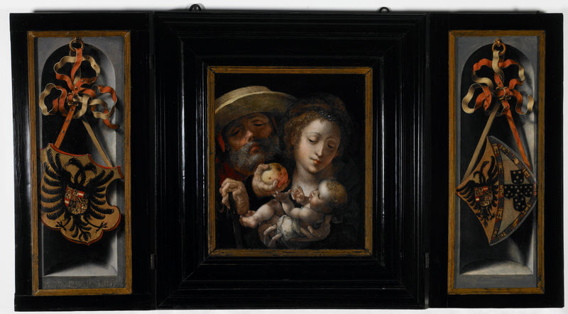 성가족과 찰스의 문장장식... - Jan Gossaert