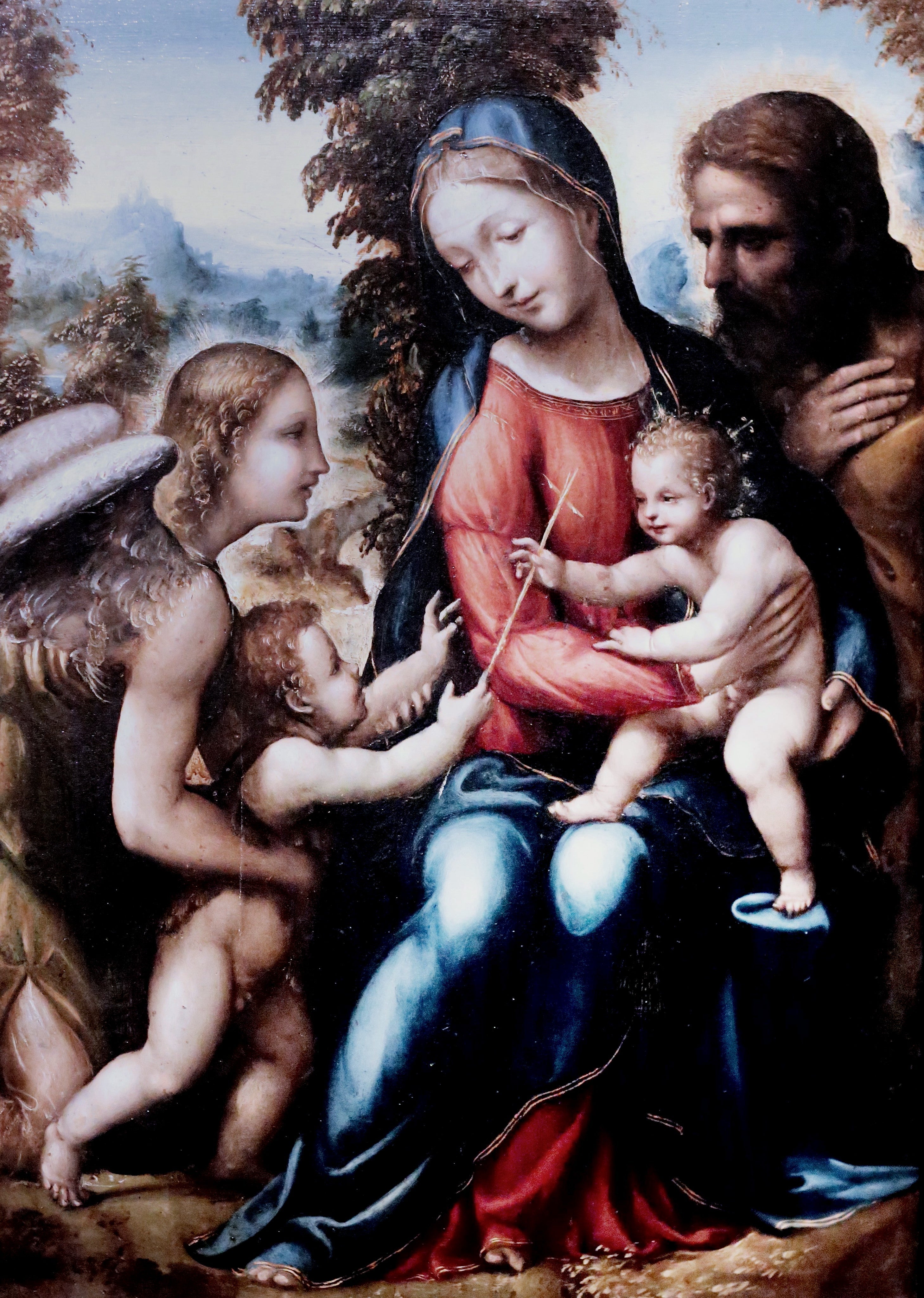 La Sainte Famille avec saint Jean Baptiste et un ange - Il Sodoma (Giovanni Antonio Bazzi)