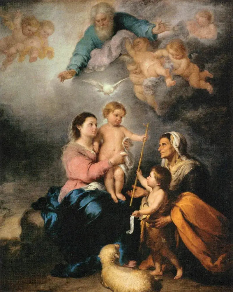 성가족 - 바르톨로메 에스테반 무릴로

Source:
La Sainte Famille - Bartolomé Esteban Murillo