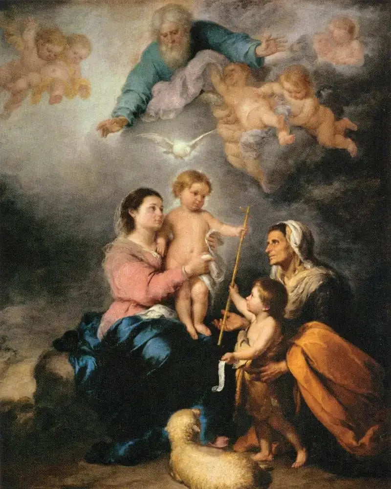 성가족 - 바르톨로메 에스테반 무릴로

Source:
La Sainte Famille - Bartolomé Esteban Murillo