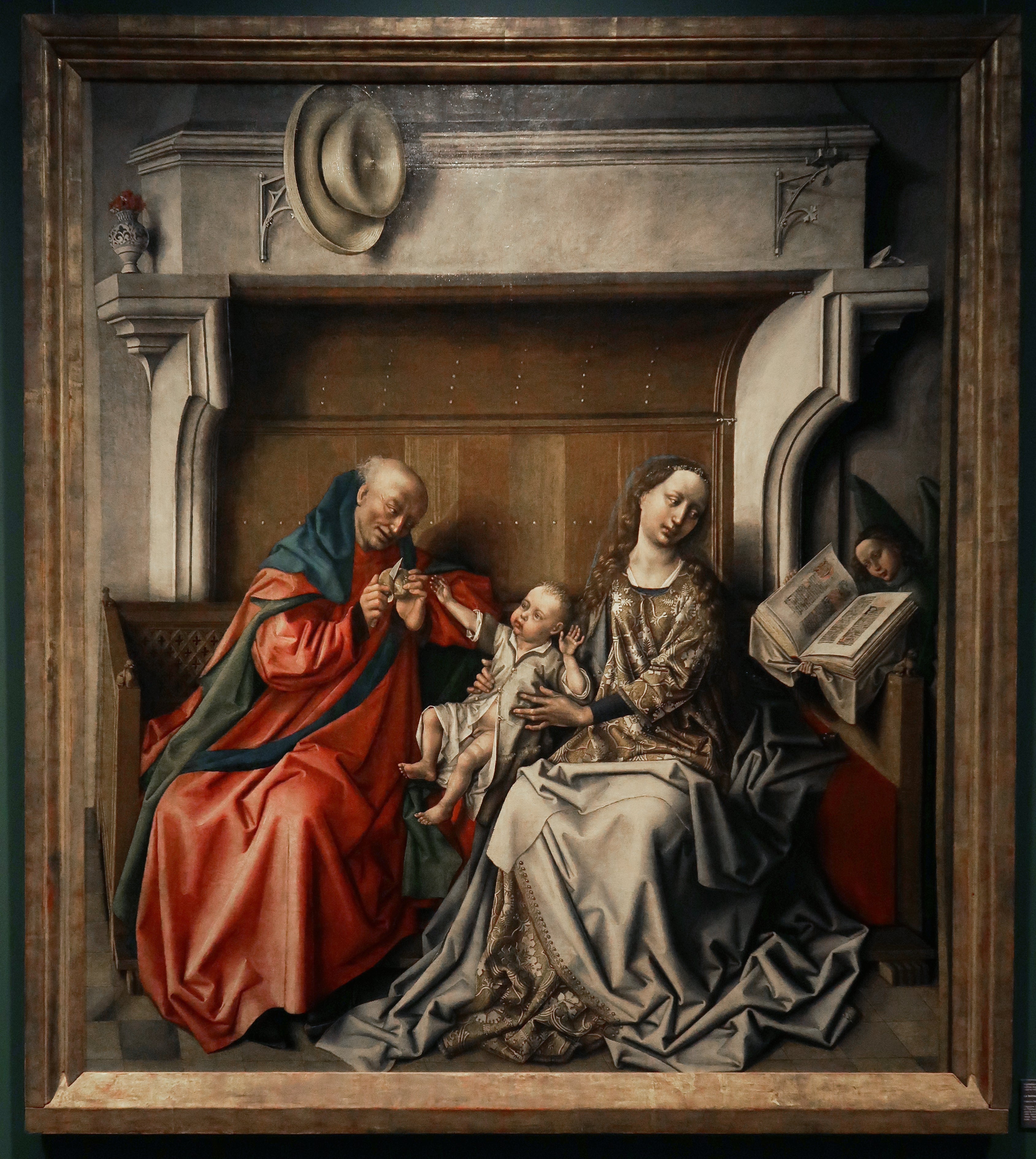 La Sainte Famille devant une cheminée - Barthélemy d’Eyck - Alpha Reproduction