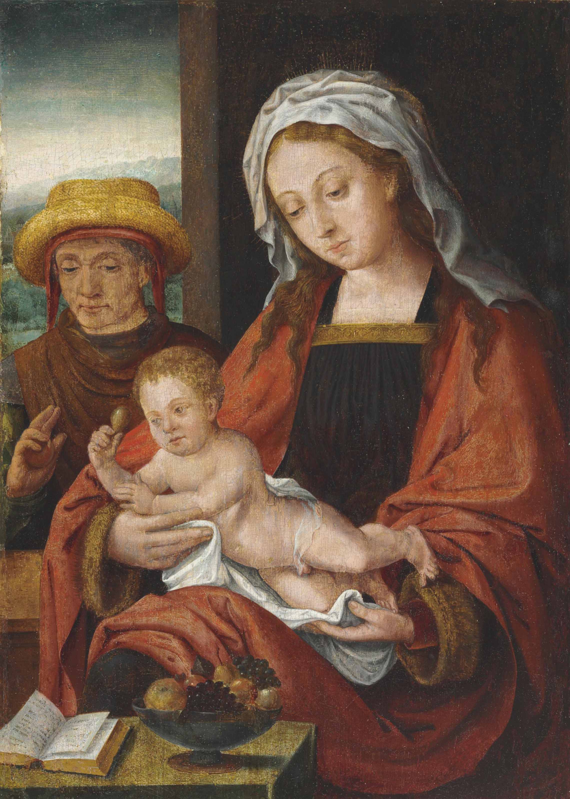 La Sainte Famille - Joos van Cleve - Alpha Reproduction