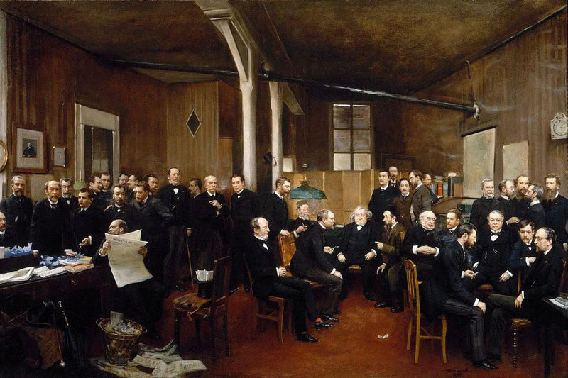 데뷔츠 신문 편집실

Source:
La Salle de rédaction du Journal des Débats - Jean Béraud