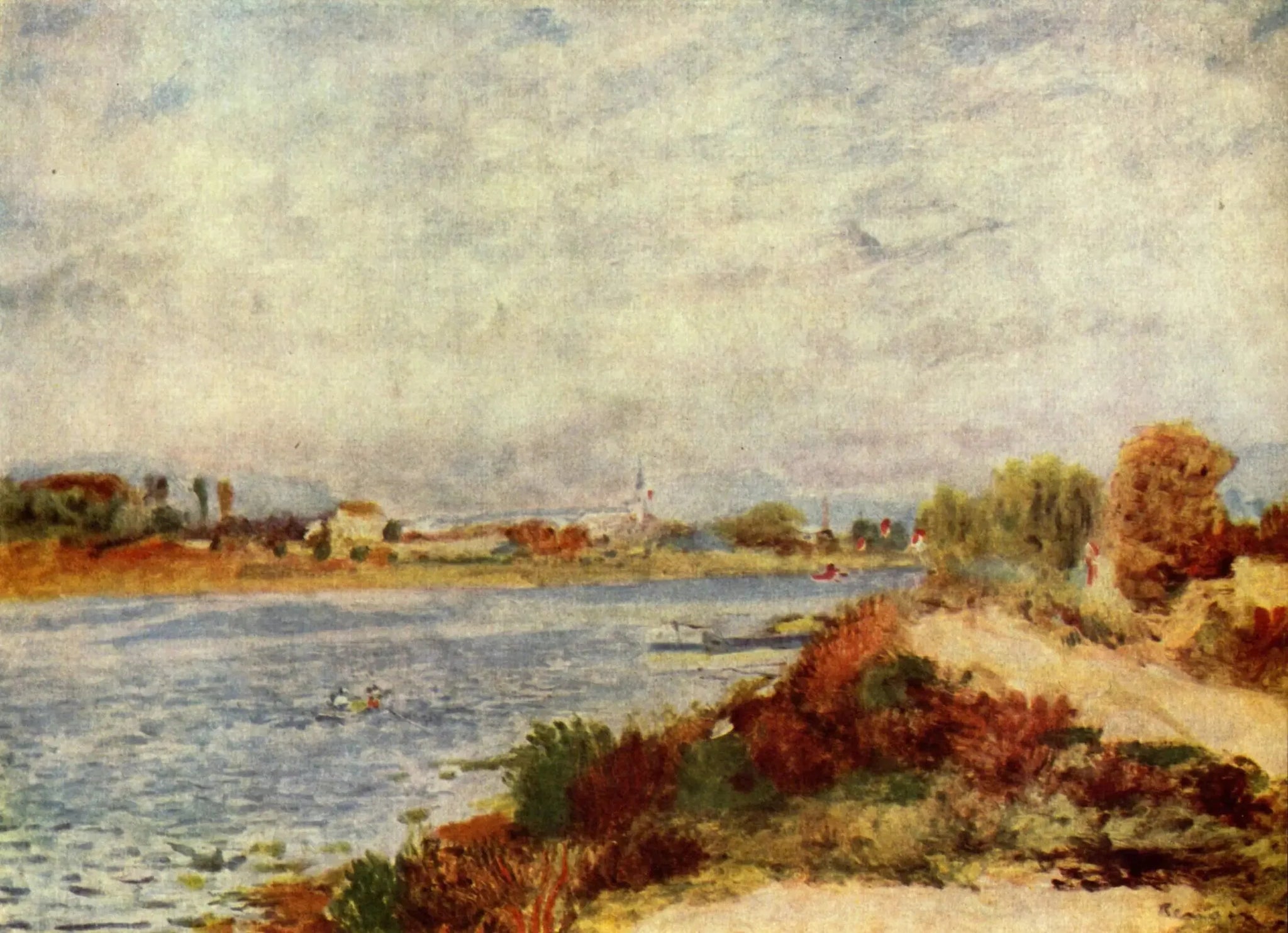 La Seine à Argenteuil - Pierre-Auguste Renoir image 1 reproduction de peinture à l’huile