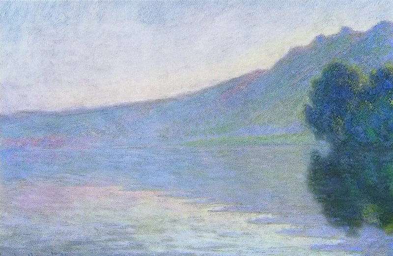 포르트-빌레즈의 세느 강, 핑크빛 효과 - Claude Monet