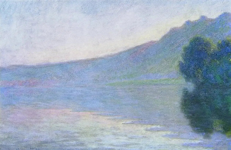 포르트-빌레즈의 세느 강, 핑크빛 효과 - Claude Monet