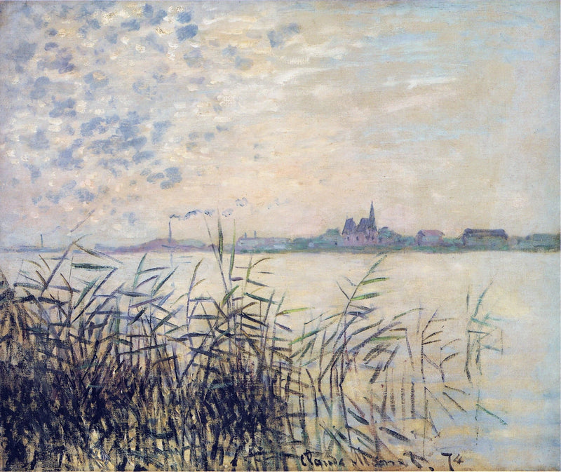 Argenteuil W327 근처의 센 강 - Claude Monet