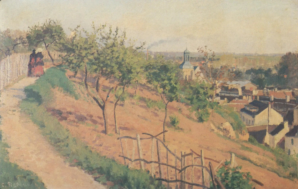 La Sente de Justice, Pontoise - Camille Pissarro image 1 reproduction de peinture à l’huile