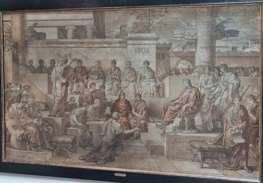 리가리우스의 문장 - 찰스 메이니에르

Source:
La sentence de Ligarius - Charles Meynier