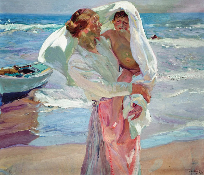 목욕 후 - 호아킨 소로야