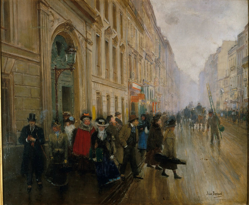 음악원 졸업 작품 - 장 베로

Source:
La sortie du conservatoire de musique - Jean Béraud
