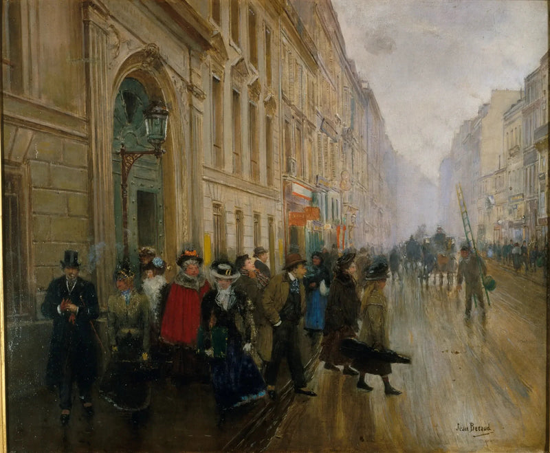 음악원 졸업 작품 - 장 베로

Source:
La sortie du conservatoire de musique - Jean Béraud