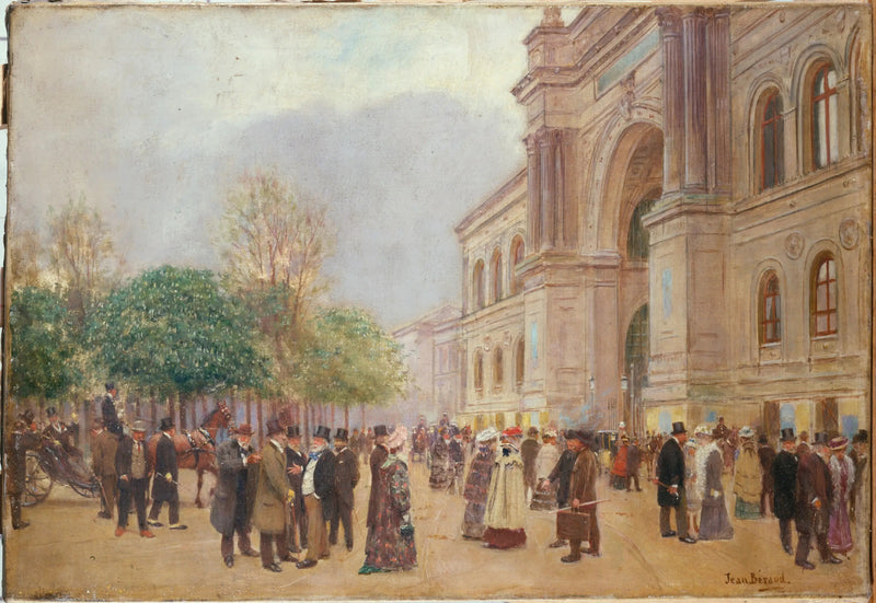 산업궁에서 열린 박람회 출품작 - 장 보로

Source:
La sortie du Salon, au Palais de l'Industrie - Jean Béraud