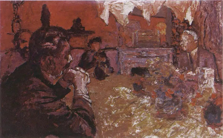 La table du clos Cézanne - Édouard Vuillard image 1 reproduction de peinture à l’huile