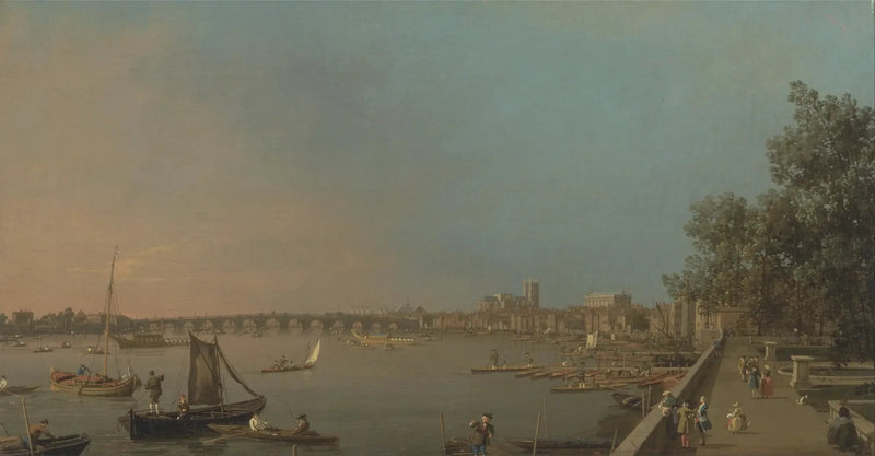 하우스 테라스에서 바라본 템스 강, 웨스트민스터 방향 - 카날레토

Source:
La Tamise depuis la terrasse de House, vers Westminster - Canaletto