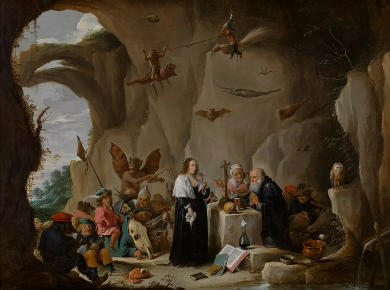 앙투안의 유혹, 이집트의 수도사 - 다비드 테니에르 더 쥬네

Source:
La Tentation d'Antoine, abbé d'Égypte - David Teniers le Jeune