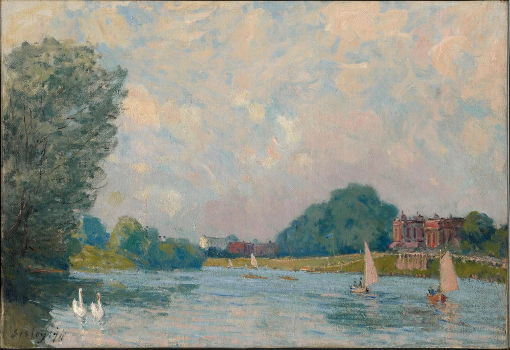 La Terrasse de Saint-Germain, printemps - Alfred Sisley image 1 tableau peint à l’huile sur toile