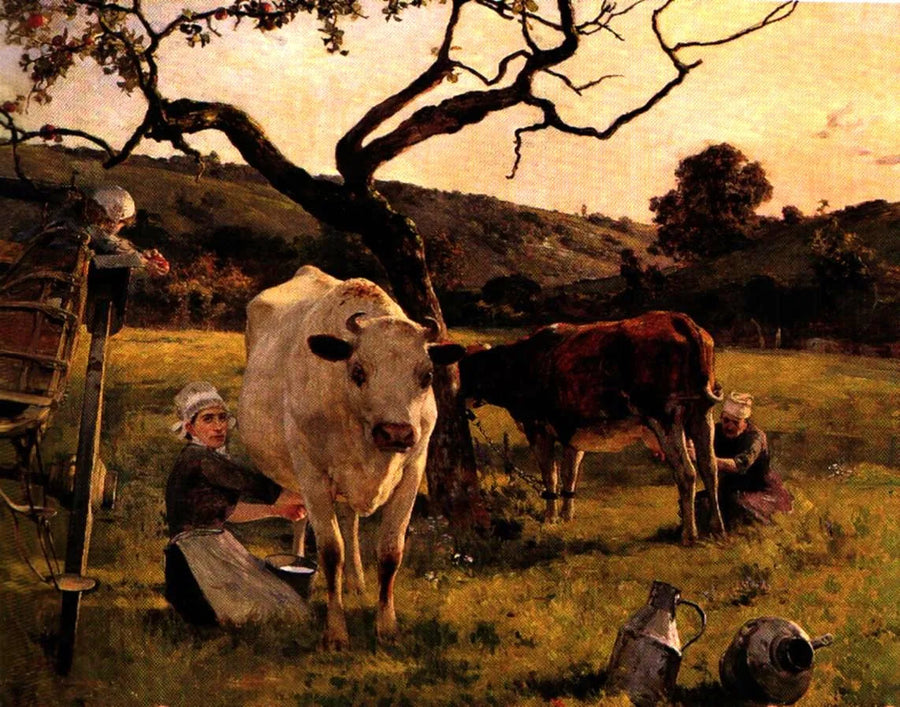 La traite - Arturo Michelena