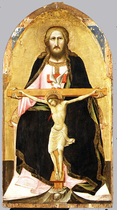 La Trinité - Agnolo Gaddi image 1 reproduction de peinture à l’huile
