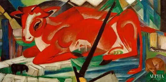 La vache du monde - Franz Marc - Reproductions de tableaux et peintures haut de gamme