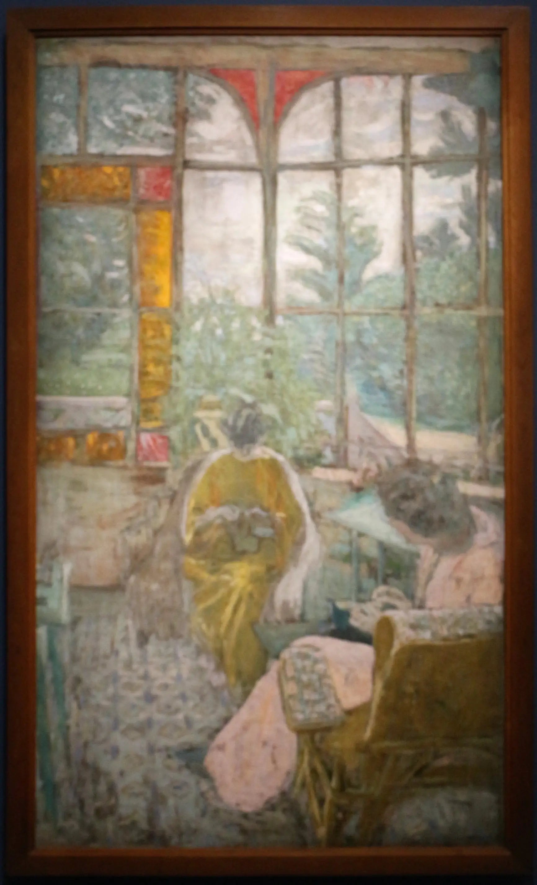 La Véranda du Coadigou à Loctudy, Marcelle Aron et Marthe Mellot - Édouard Vuillard image 1 tableau peint à l’huile sur toile