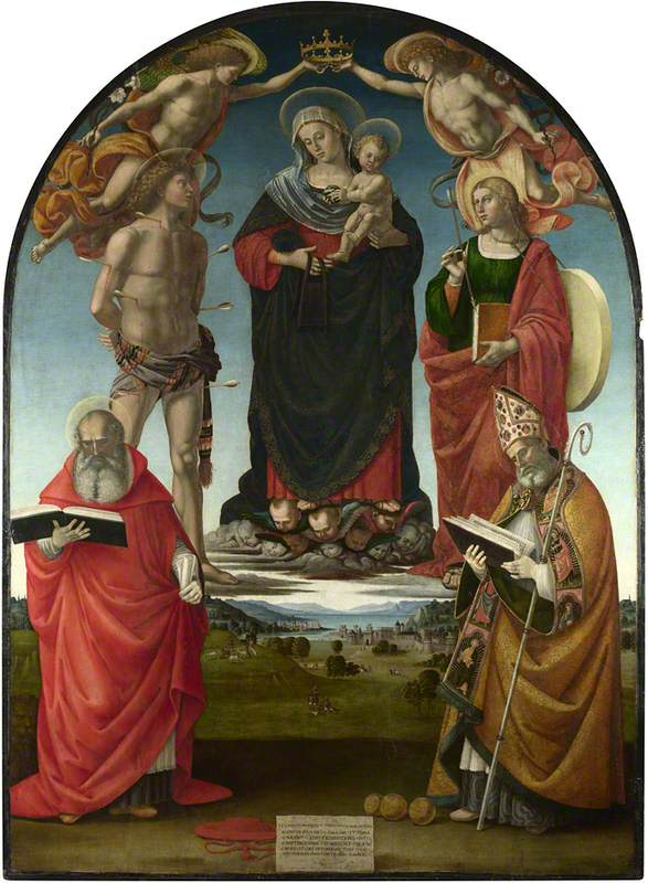 La Vierge à l'Enfant avec des saints - Luca Signorelli