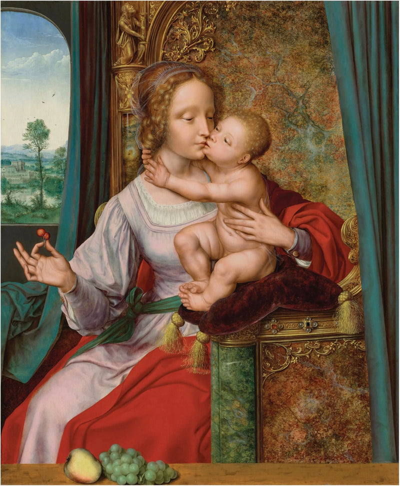 체리와 함께한 성모 마리아 - 퀜틴 메티스