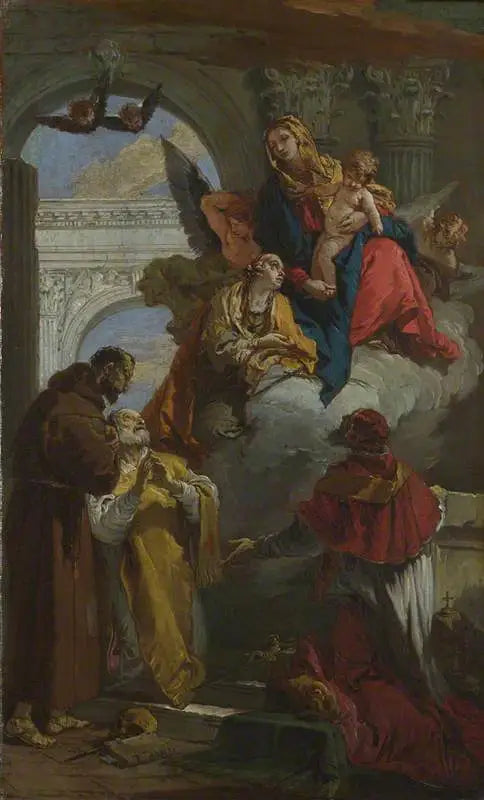 성모 마리아와 아기 예수님이 성인 무리에게 나타남 - 조반니 바티스타 티에폴로

Source:
La Vierge et l'Enfant apparaissant à un groupe de saints - Giovanni Battista Tiepolo