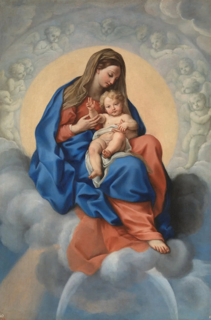 La Vierge et l'Enfant dans la gloire - Carlo Maratta
